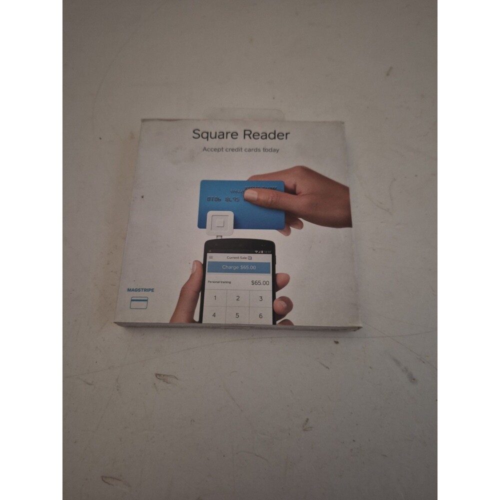 SQUARE READER Credit Debit Card scan via mobile phone smartphone iOS Android